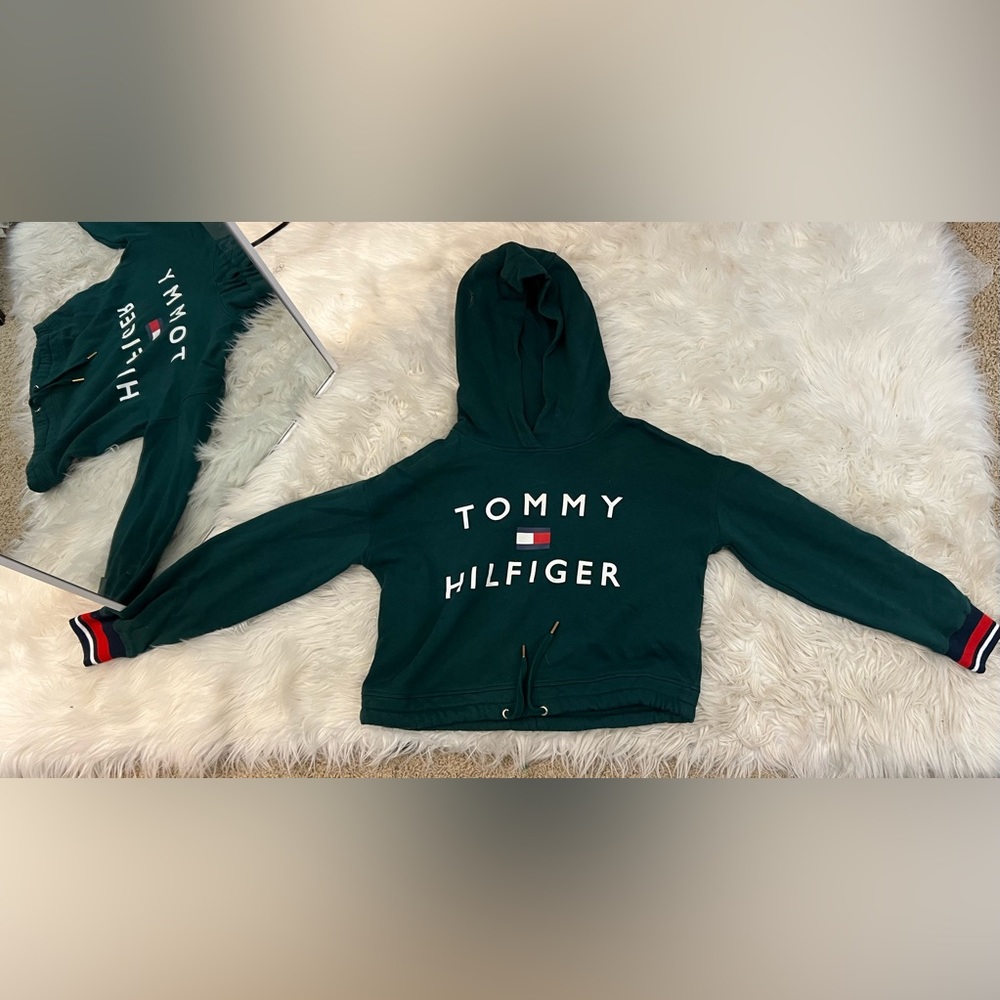 PACSUN Tommy Hilfiger Cropped Hoodie